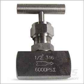 F316 Needle Valve, NPT, 1/2 Inch, 6000 PSI